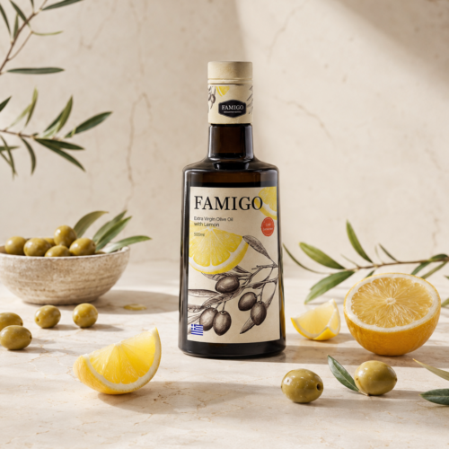 FAMIGO 匠心款檸檬共萃橄欖油｜乾淨棚拍